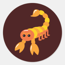 Scorpion Round Sticker