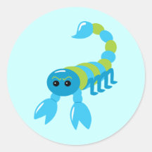 Scorpion Round Sticker