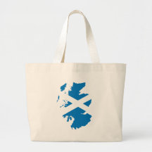 Scotland Flag Map full size Bag