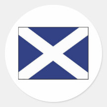 SCOTLAND FLAG ROUND STICKERS