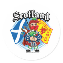Scotland Flags and Piper stickers