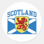 Scotland Round Stickers