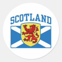 Scotland Round Stickers