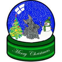 scottie snow globe photo cutouts