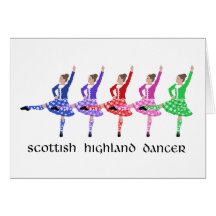 Scottish Highland Dance Line Card