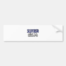 Scottish Ninja Bumper Sticker