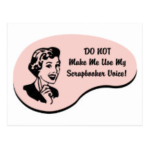 Scrapbooker Voice Postcards