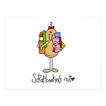 Scrapbooking Nut T-shirts and Gifts Post Cards