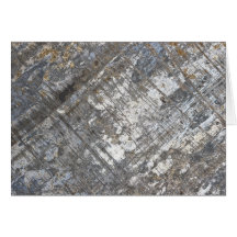 Scraped Chrome Grunge Greeting Cards