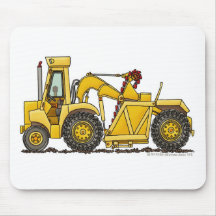 Scraper Dirt Mover Excavator Construction Mouse Pa Mousepad