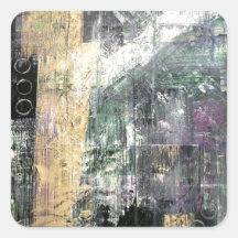 Scratch Art Square Sticker