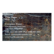 Scratched Rusty Metal Texture Business Card