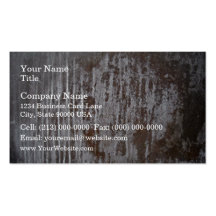 Scratched Rusty Metal Texture Business Card Templates