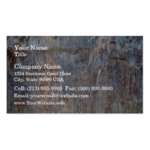 Scratched Rusty Metal Texture Business Cards