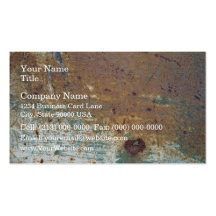 Scratched Rusty Metal Texture Business Cards