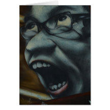Scream graffiti card
