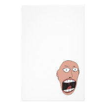 Screaming Face Customized Stationery