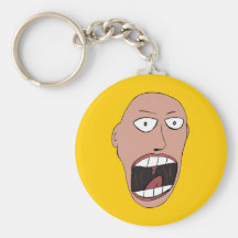 Screaming Face Key Chains