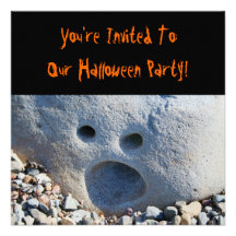 Screaming Halloween Party Personalised Announcements