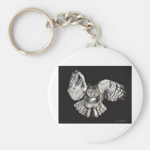 screech owl keychain