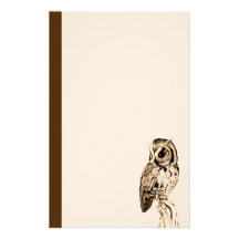 Screech Owl Stationery