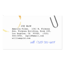 Screenwriter vi business card