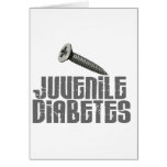 SCREW Juvenile Diabetes 1 Greeting Card