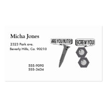 Screwy Nuts Business Cards