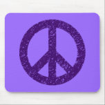 Scribble Stencilled Peace Symbol mousepads