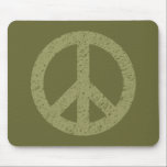 Scribble Stencilled Peace Symbol mousepads