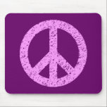 Scribble Stencilled Peace Symbol mousepads