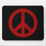 Scribble Stencilled Peace Symbol mousepads