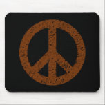 Scribble Stencilled Peace Symbol mousepads