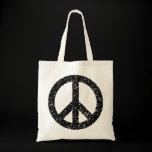 Scribbled Peace Symbol - Black bags