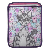Scribby Cat 22 Rickshaw iPad Sleeve