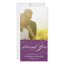 SCRIPT THANKS | WEDDING THANK YOU PHOTO CARD
