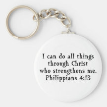 scripture Phil 4:13 Key Chains