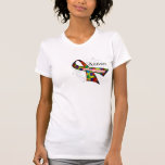 Scroll Ribbon - Autism Awareness Tee Shirts