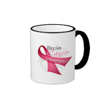Scroll Ribbon Breast Cancer Awareness Coffee Mug