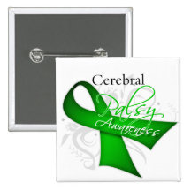 Scroll Ribbon - Cerebral Palsy Awareness Pins