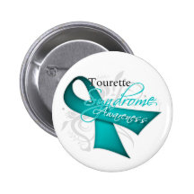 Scroll Ribbon - Tourette Syndrome Awareness Pins