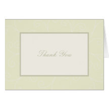 Scroll Thank You (sage) Greeting Cards