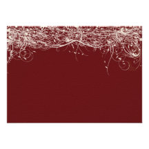 Scrolling Vines Wedding Invitation