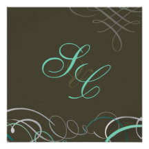 Scrolls/swooshes/Something Blue Invites