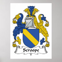 Scroope Family Crest Posters
