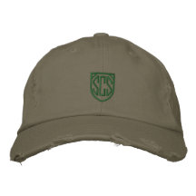 SCS Logo Distressed Chino Twill Cap Embroidered Hats