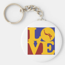 Scuba Diving Love Keychain