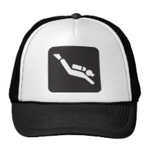 Scuba Diving Sign Mesh Hat