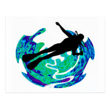 SCUBA LU AKI POST CARD