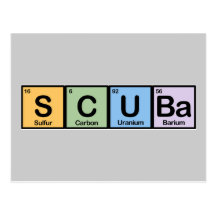 Scuba made of Elements Postcard